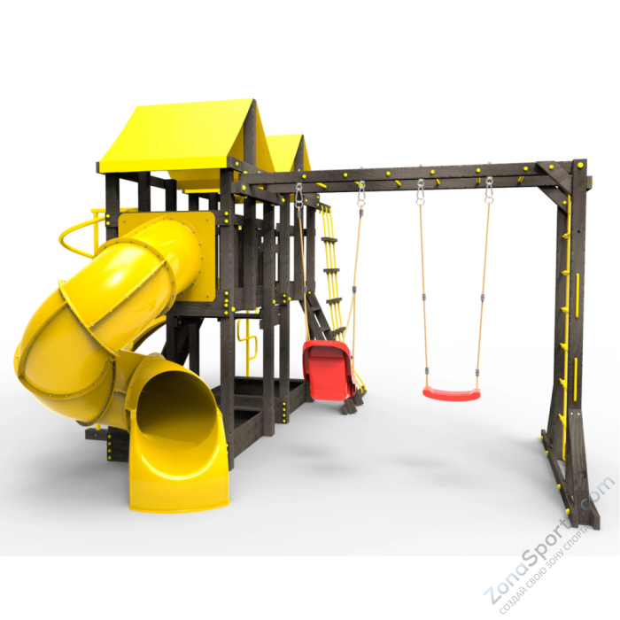 Детская площадка Пикник Black Пацифик Light с винтовой трубой