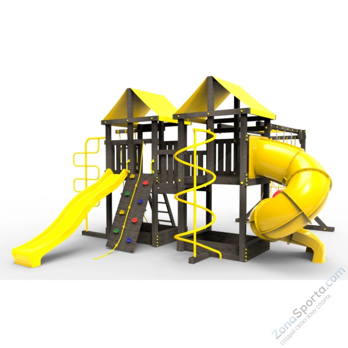 Детская площадка Пикник Black Пацифик Light с винтовой трубой