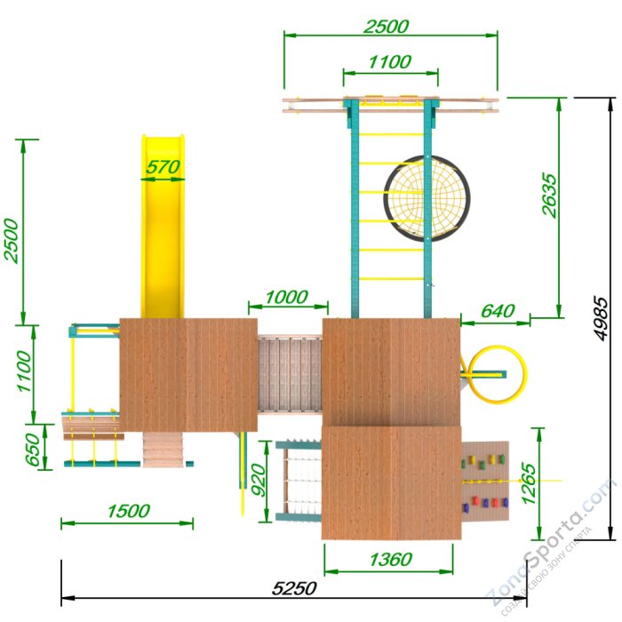 Детская площадка Пикник Лэйк Стэйдж 2