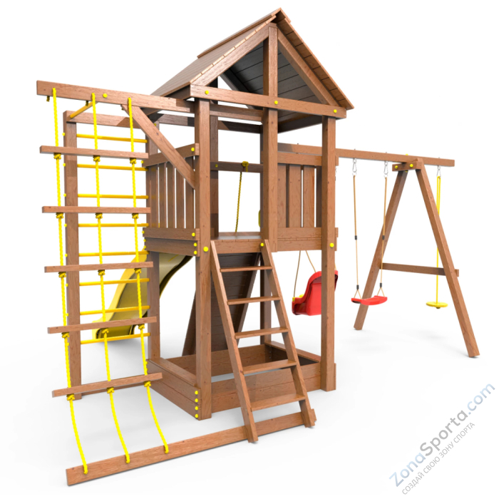 Детская площадка Пикник Оптимус Д с турником и шведской стенкой