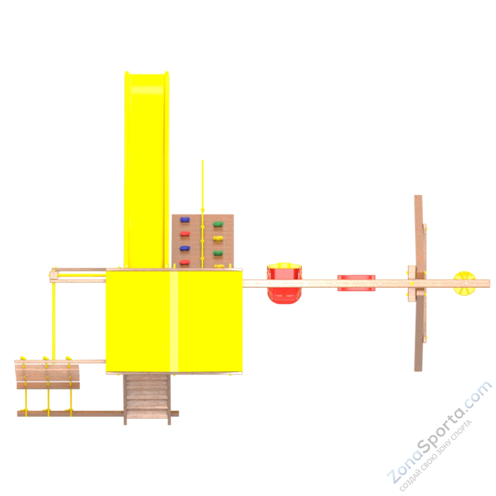 Детская площадка Пикник Оптимус с турником и шведской стенкой