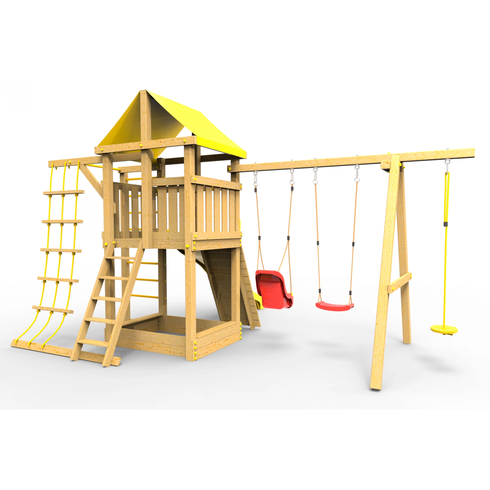 Детская площадка Пикник Стандарт с турником и шведской стенкой