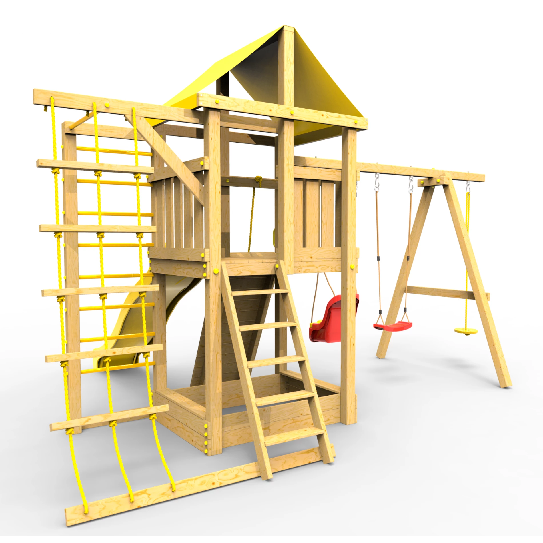 Детская площадка Пикник Стандарт с турником и шведской стенкой