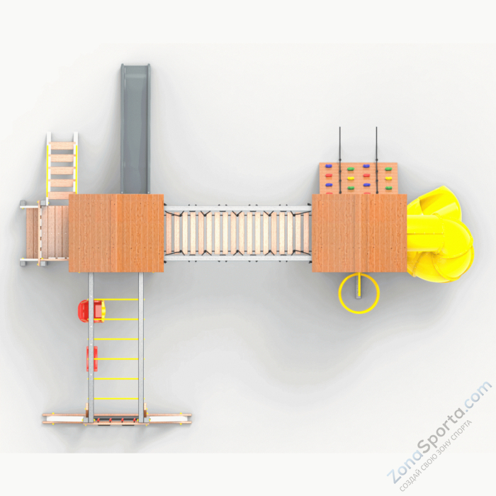 Детская площадка Пикник Ультра А Кракен с винтовой трубой