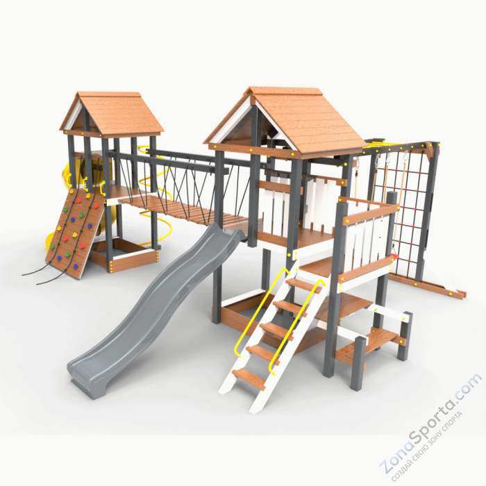 Детская площадка Пикник Ультра А Кракен с винтовой трубой