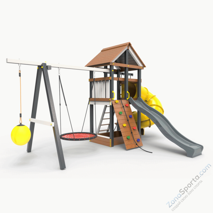 Детская площадка Пикник Ультра А с винтовой трубой 6.1