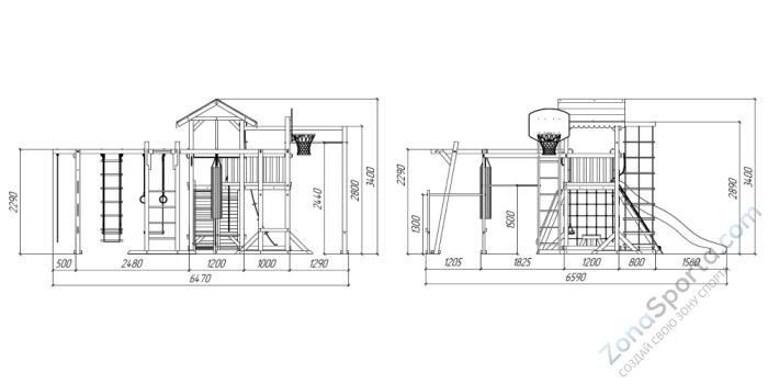 Детская площадка Савушка Семейная Comfort Plus