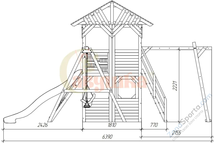 Детский игровой комплекс Савушка PlayHouse-1