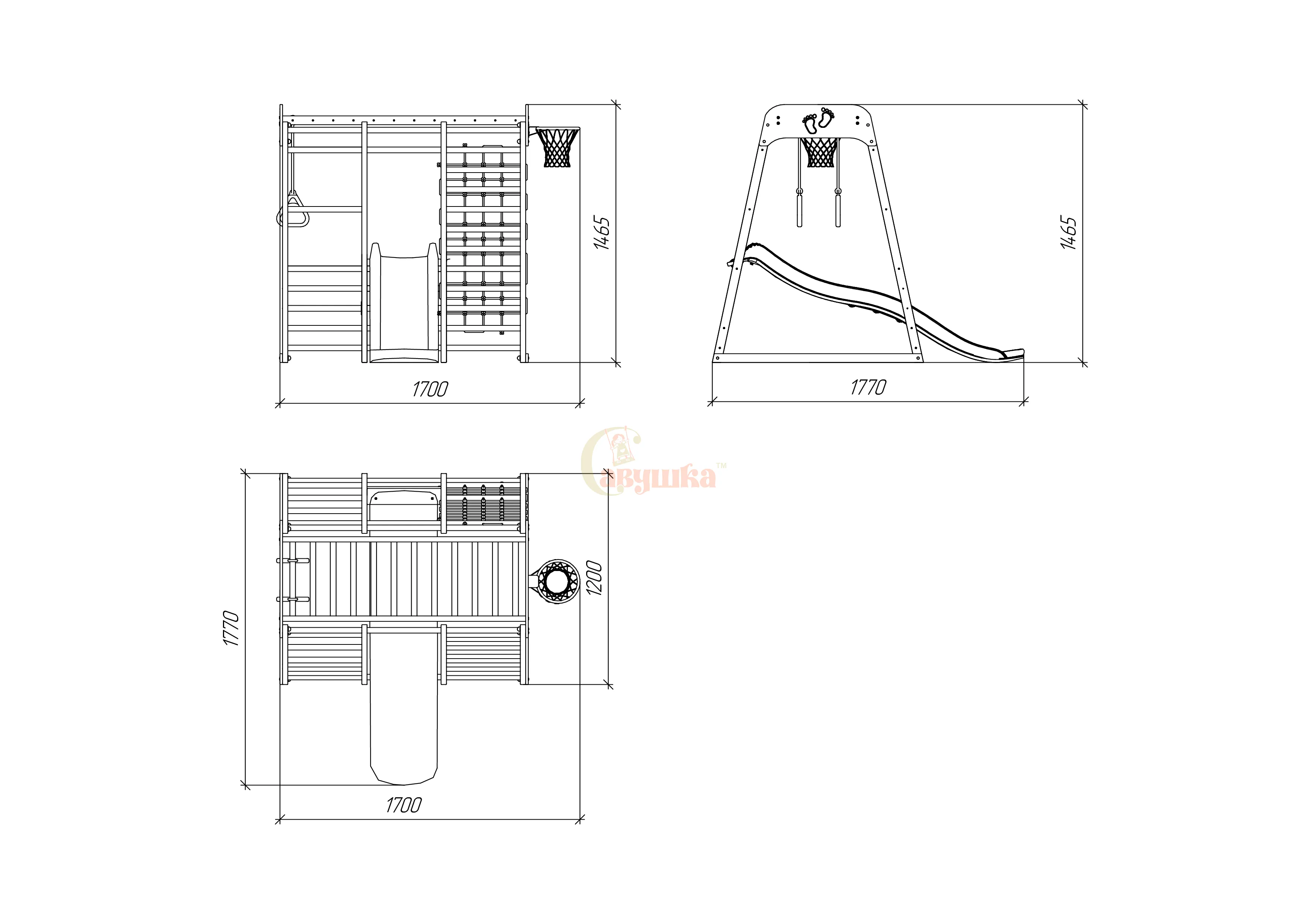 Детский комплекс Савушка Непоседа 1 shiitake