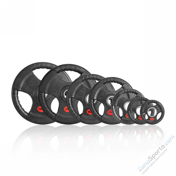 Диск 51 мм. обрезиненный 10 кг. VictoryFit VF-S511000 Диск 51 мм. обрезиненный 10 кг. VictoryFit VF-S511000