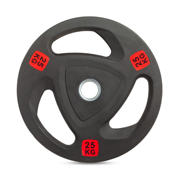 Диск 51 мм. обрезиненный с 3-мя хватами 25 кг VictoryFit VF-ST51250
