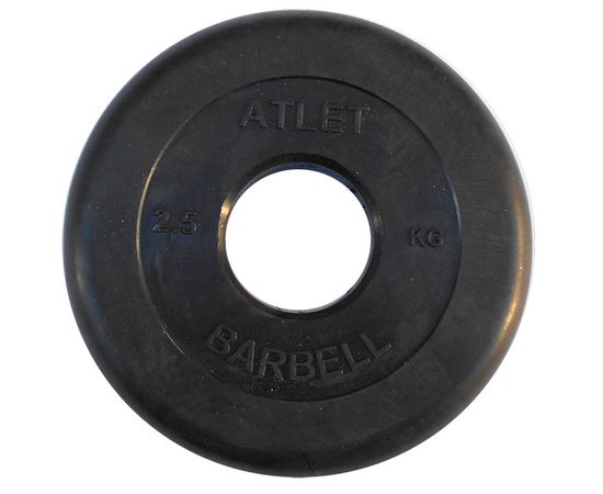 Диск обрезиненный BARBELL ATLET 2,5 кг / диаметр 51 мм