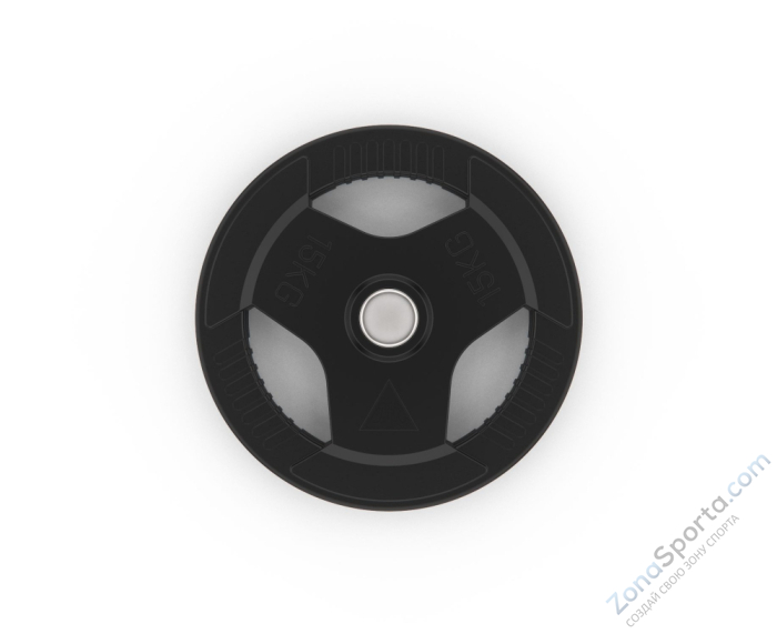 Диск обрезиненный с хватом 15 кг / диаметр 51 мм DFC Диск обрезиненный с хватом 15 кг / диаметр 51 мм DFC