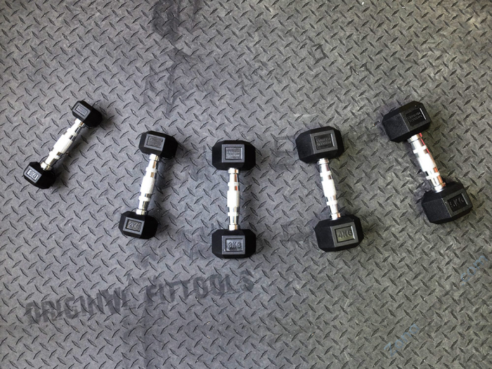 Гантель 4 кг гексагональная Original FitTools FT-HEX-04 Гантель 4 кг гексагональная Original FitTools FT-HEX-04
