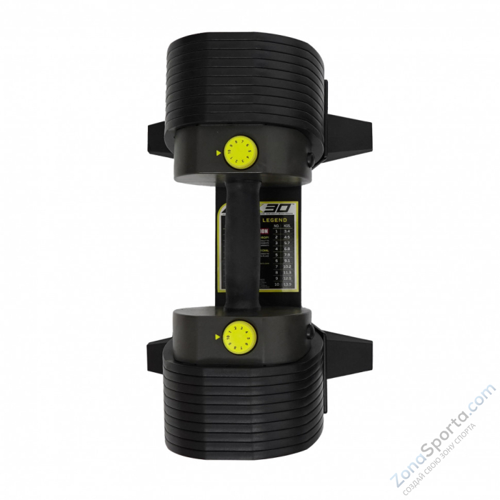Гантель регулируемая MX Select MX30, вес 3.4-13.9 кг