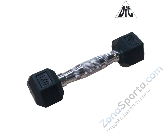 Гантели гексагональные 2 шт. по 1 кг DFC DB001-1 Гантели гексагональные 2 шт. по 1 кг DFC DB001-1