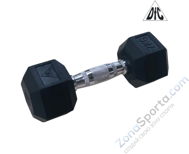 Гантели гексагональные 2 шт. по 7 кг DFC DB001-7 Гантели гексагональные 2 шт. по 7 кг DFC DB001-7
