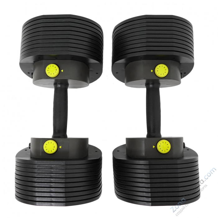 Гантели регулируемые MX Select MX55, вес 4.5-24.9 кг, 2 шт  Гантели регулируемые MX Select MX55, вес 4.5-24.9 кг, 2 шт