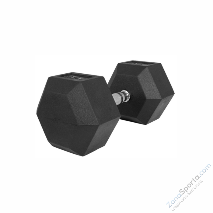Гексагональные обрезиненные гантели UltraGym от 12,5 до 25 кг 