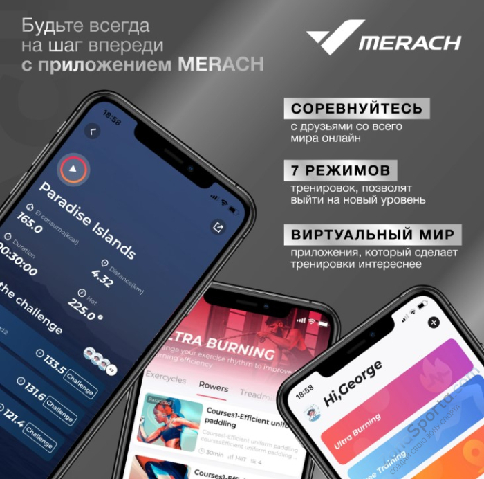 Гребной тренажер домашний Merach MR-R01
