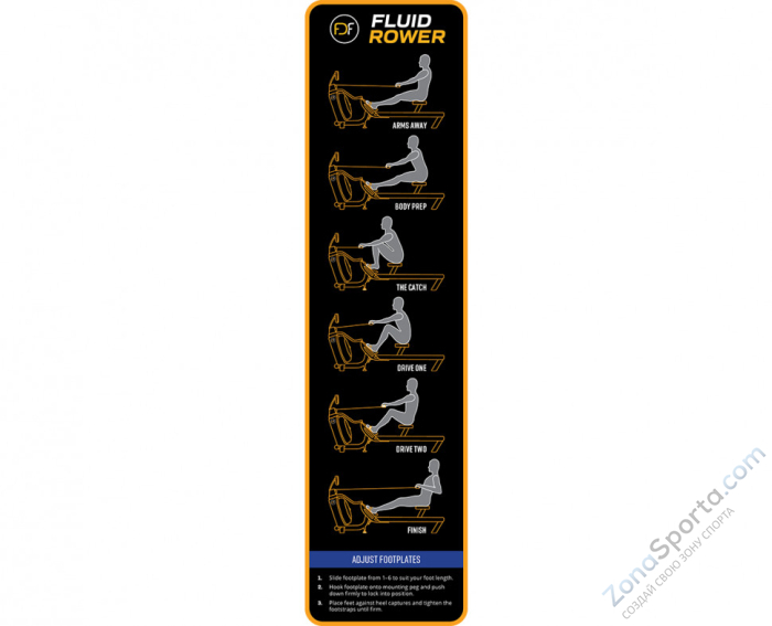 Гребной тренажер Fluid Rower Evolution E550