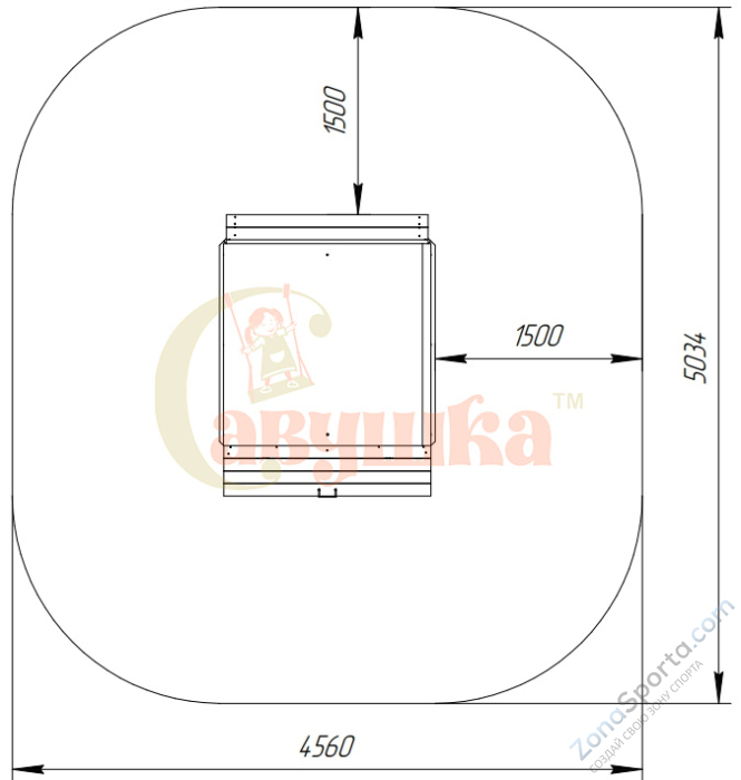 Игровой комплекс Песочный дворик Савушка-3