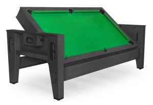 Игровой стол - трансформер (бильярд, аэрохоккей, настольный теннис) Twister (черный)