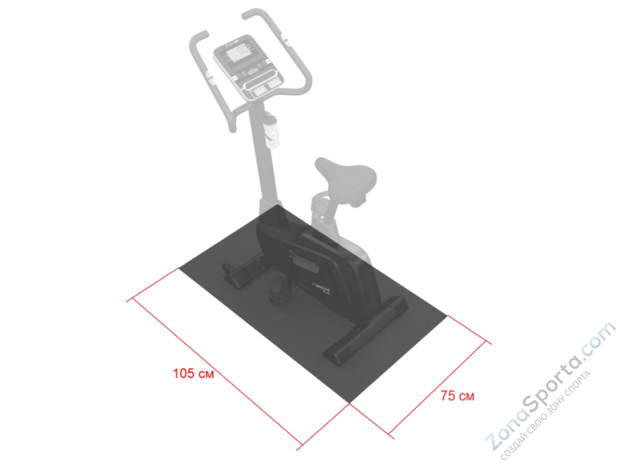 Коврик Unix Fit для кардиотренажеров (105/75) Коврик Unix Fit для кардиотренажеров (105/75)