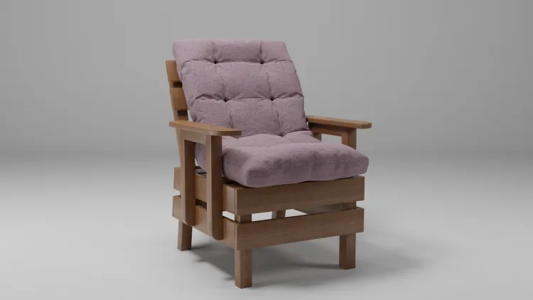 Кресло деревянное мягкое Savushka Type-D