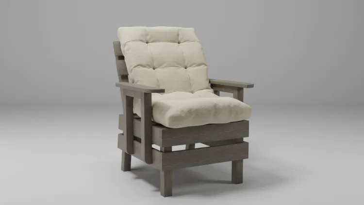 Кресло деревянное мягкое Savushka Type-D