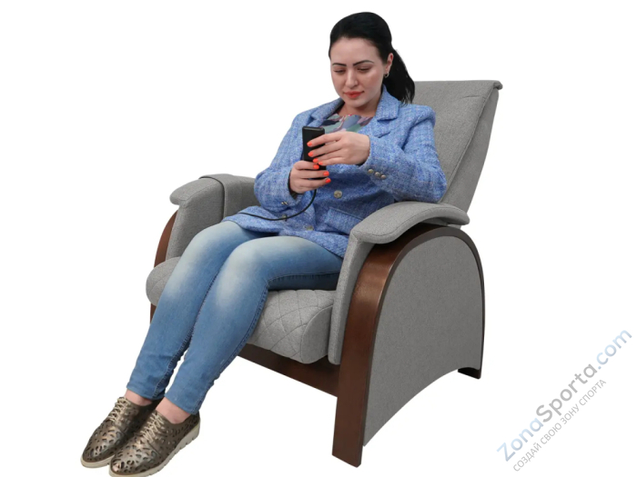 Кресло-качалка (маятник) с массажем Fujimo Balance 2 Серый