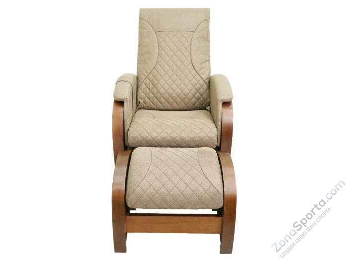 Кресло-качалка (маятник) с массажем Fujimo Balance 2 Бежевый с пуфом