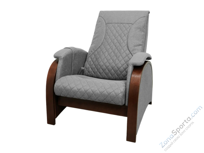 Кресло-качалка (маятник) с массажем Fujimo Balance 2 Серый с пуфом