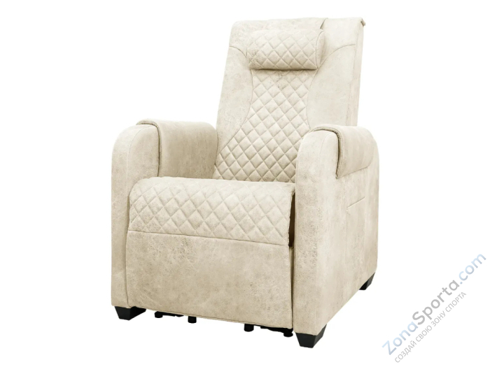 Кресло-реклайнер электрический с подъемом и массажем Fujimo Lounge Up Ваниль