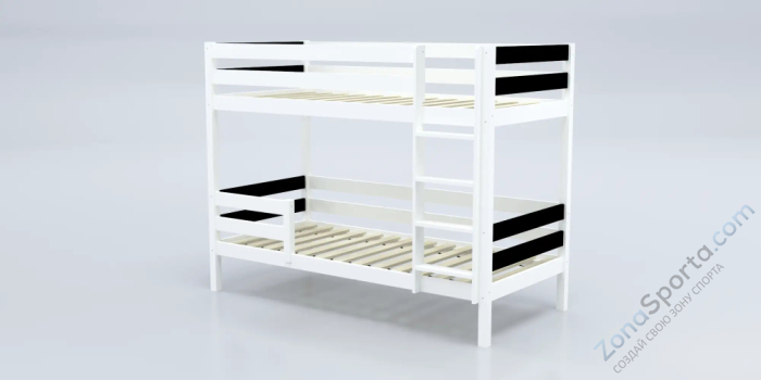 Кровать детская двухъярусная Савушка-01 80х160 Nero (черный)