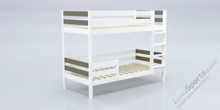 Кровать детская двухъярусная Савушка-01 80х160 Shiitake (бежевый)