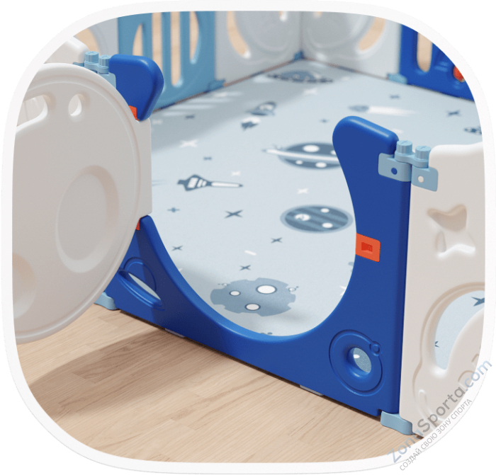 Манеж Unix Kids Supreme Space 160x160 Blue