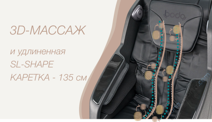 Массажное кресло Bodo Tobo Brown