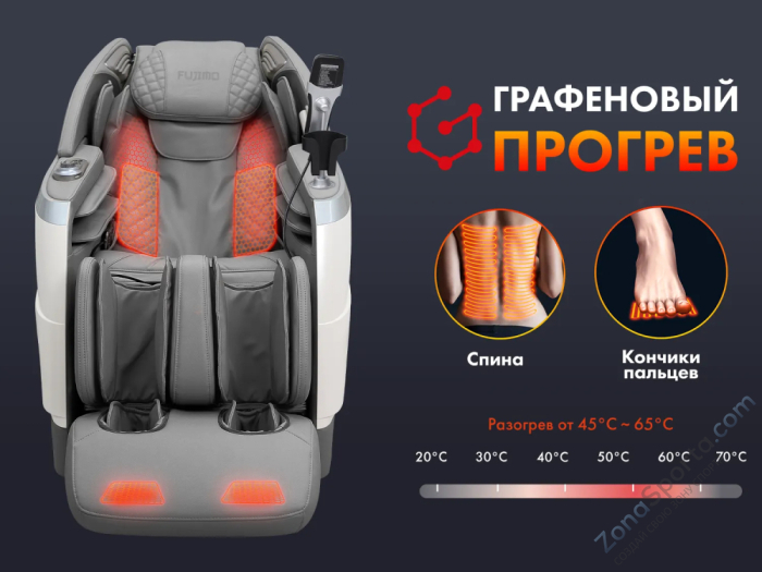 Массажное кресло Fujimo Flexor F500 Grey Массажное кресло Fujimo Flexor F500 Grey