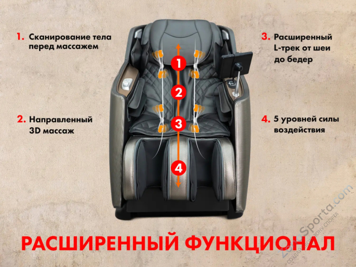 Массажное кресло Fujimo Kenko Business Edition Графит