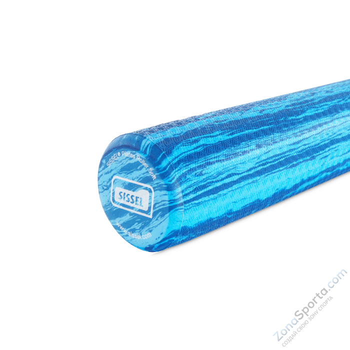 Массажный ролик SISSEL Pilates Roller Pro 90 см, мягкий, синий