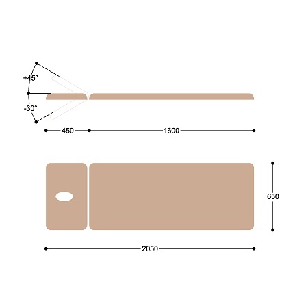 Массажный стол стационарный Гелиокс X122 с электроприводом Массажный стол стационарный Гелиокс X122 с электроприводом
