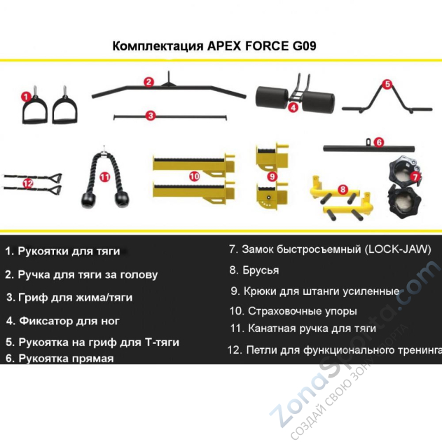 Многофункциональная силовая станция Apex Force G09 Многофункциональная силовая станция Apex Force G09