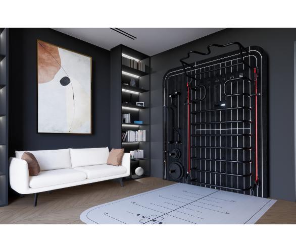 Многофункциональный комплекс с элементами отделки частных яхт и местом для хранения инвентаря Шведская стенка Desire REGATTA BLACK RACK