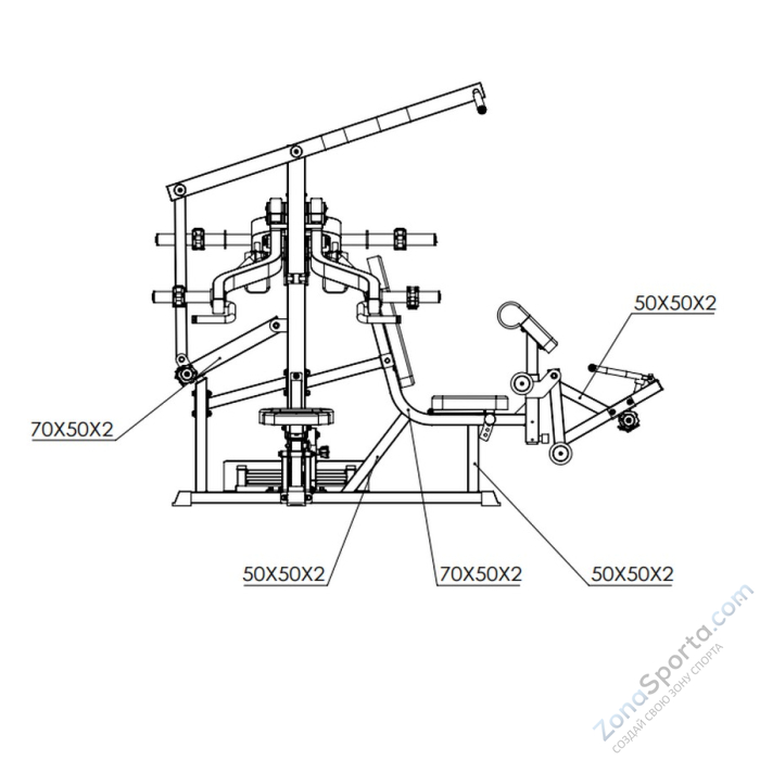 Многофункциональный тренажер Vertex FT-404