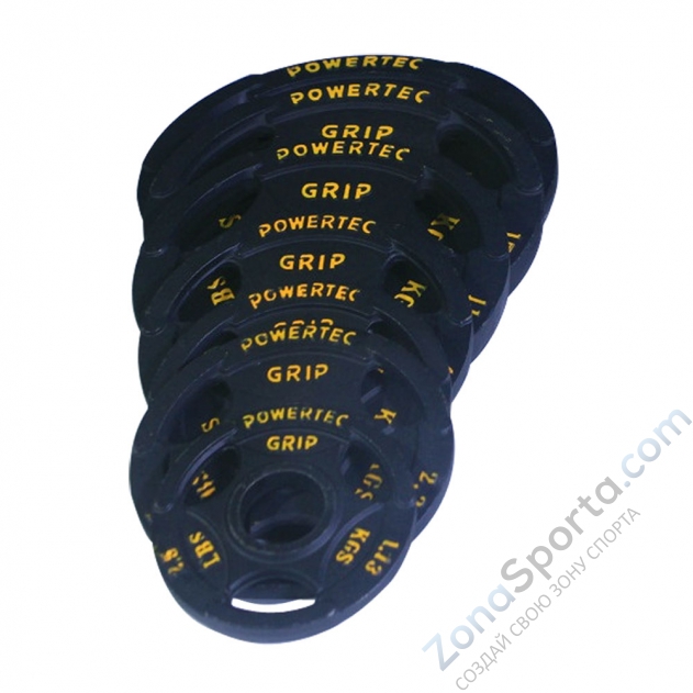 Набор олимпийских дисков 51 мм для тренажеров Powertec 255 LBS (115,68 кг)