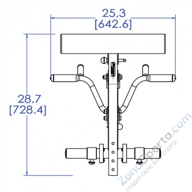 Парта для бицепса Powertec  WB-CMA13 опция