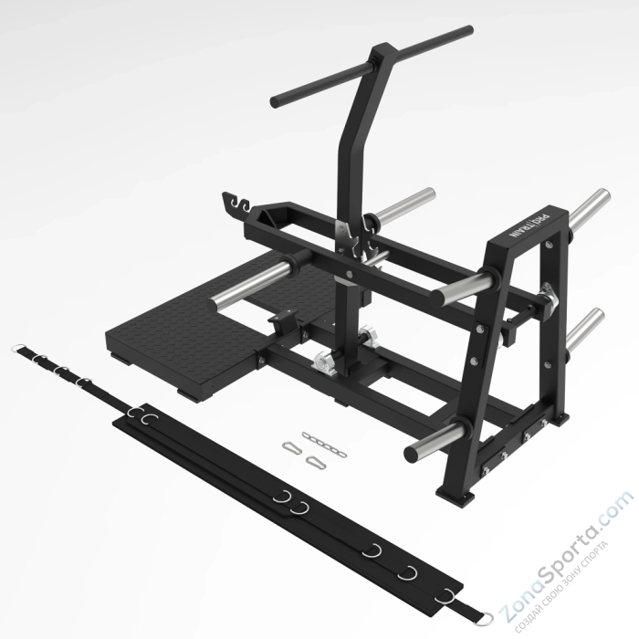 Приседания с поясом (колодец) на свободных весах Protrain PR-BS01B
