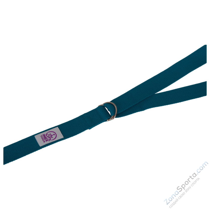 Ремень для йоги INEX Stretch Strap 240 см, синий