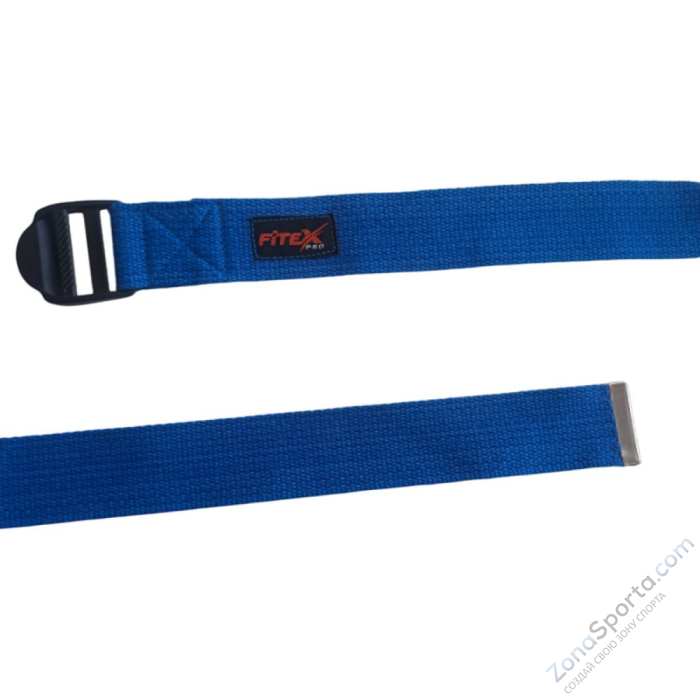 Ремень для йоги, синий 183х3.8 см Fitex FTX-1218